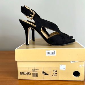 Michael kors suede heel